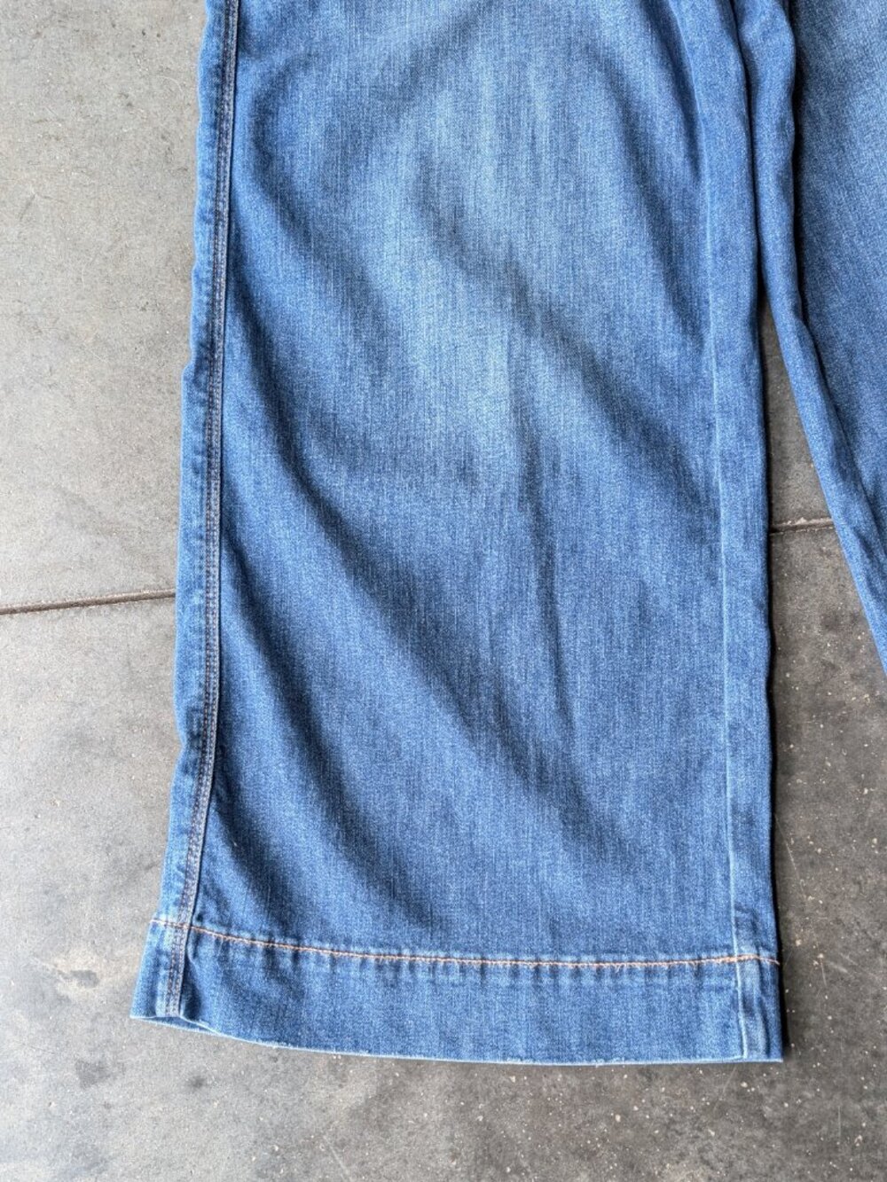 American Eagle Dreamy Drape Stretch Baggy Ultra Wide Leg Super High Waisted Jean - Picture 6 of 12